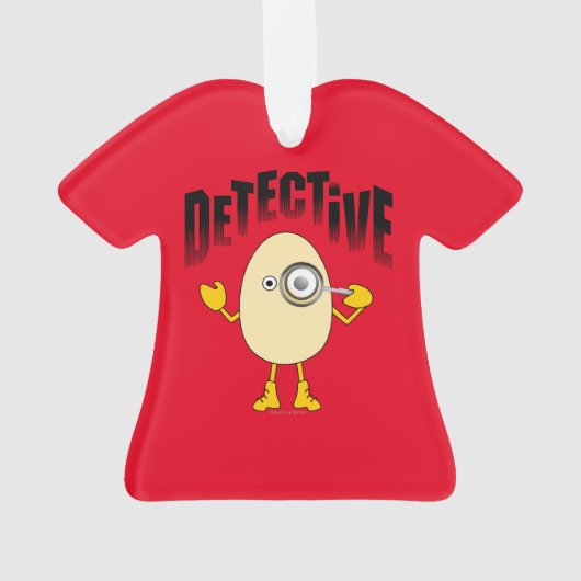 Detective Egghead Text Ornament (achterkant)