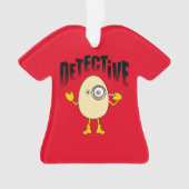 Detective Egghead Text Ornament (voorkant)