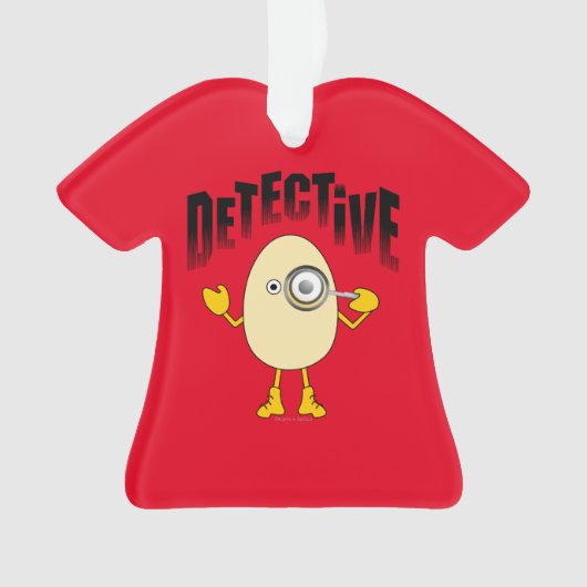 Detective Egghead Text Ornament (voorkant)