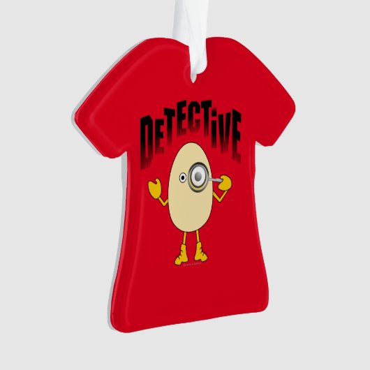 Detective Egghead Text Ornament (voorkant)