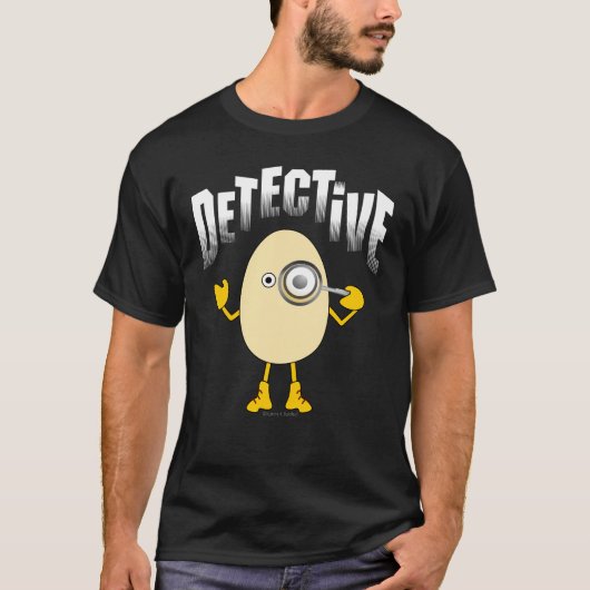 Detective Egghead Text T-shirt (Voorkant)
