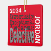 Detective Extraordinaire CUSTOM Keramisch Ornament (Links)