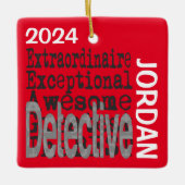 Detective Extraordinaire CUSTOM Keramisch Ornament (Voorkant)