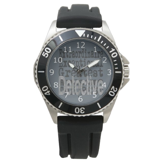 Detective Extraordinaire Horloge (Voorkant)