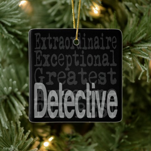 Detective Extraordinaire Keramisch Ornament (Boom)