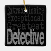 Detective Extraordinaire Keramisch Ornament (Voorkant)