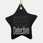 Detective Extraordinaire Keramisch Ornament (Links)