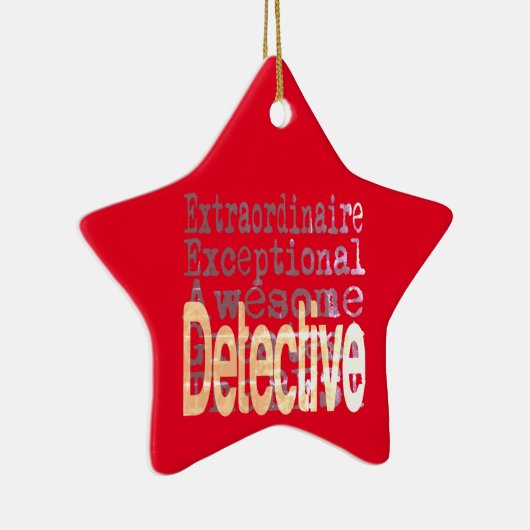 Detective Extraordinaire Keramisch Ornament (Rechts)