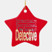 Detective Extraordinaire Keramisch Ornament (Voorkant)