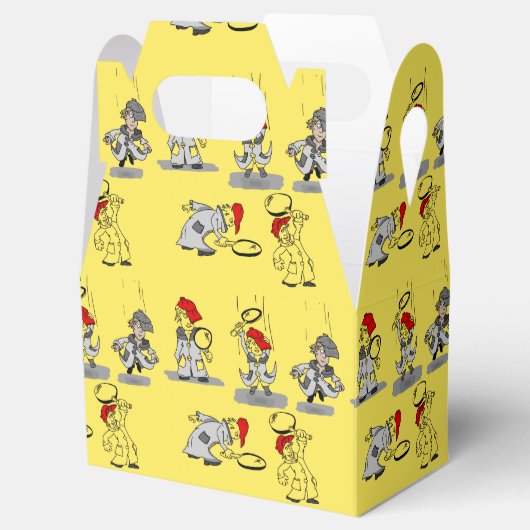 Detective Favor Box Bedankdoosjes (Geopend)