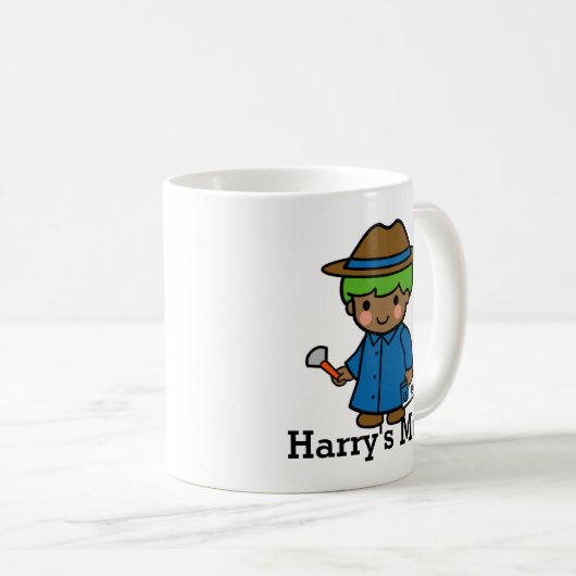 Detective, Forensic wetenschapper, of P.I. jongen Koffiemok (Voorkant rechts)