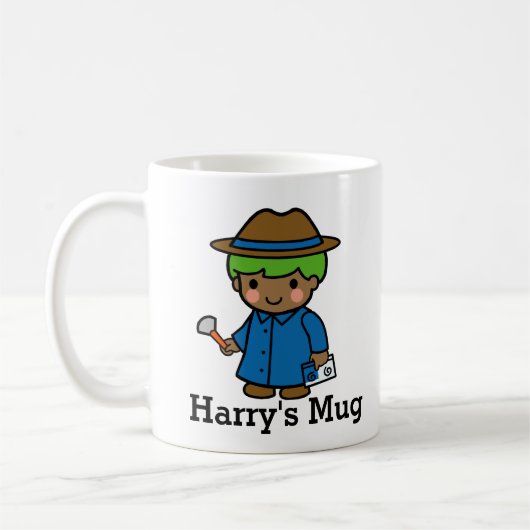 Detective, Forensic wetenschapper, of P.I. jongen Koffiemok (Links)