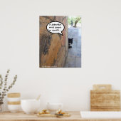 DETECTIVE KAT ACHTER DE STENEN MUUR / Vaderdag Poster (Keuken)