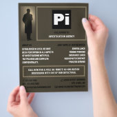 Detective Logo, privédetective onderzoeker Flyer (Hand)