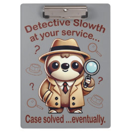"Detective Luiaard" Luiaard Particulier Detectiveb Klembord