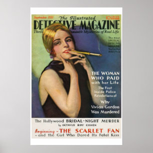 Detective Magazine Magazine Hoesje Poster