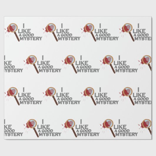 Detective Magnifying Glass Cadeaupapier (Vlak)