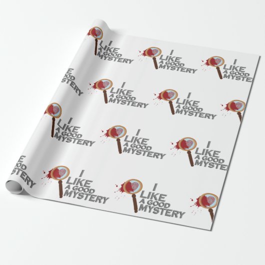 Detective Magnifying Glass Cadeaupapier (Uitgerold)