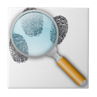 Detective Magnifying Glass Tegeltje