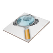 Detective Magnifying Glass Tegeltje (Zijkant)