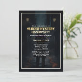 Detective Murder Mystery Dinner Party Verjaardag Kaart (Staand voorkant)