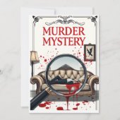 Detective Murder Mystery Invitation DIY Kaart (Voorkant)
