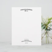 Detective Murdoch Stationery Briefhoofd Ontwerp (Staand voorkant)