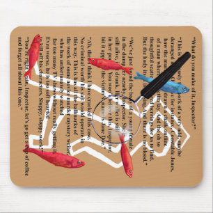 Detective mysterie schrijver muismat