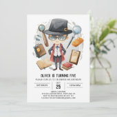 Detective Mystery Spy Bril Verjaardag Kaart (Staand voorkant)