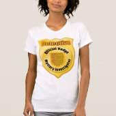 Detective Official Badge Mystery Investigator T-shirt (Voorkant)