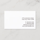 Detective Plain Retro Pipe Professional Visitekaartje (Achterkant)