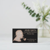 Detective Private Eye professional Visitekaartje (Staand voorkant)