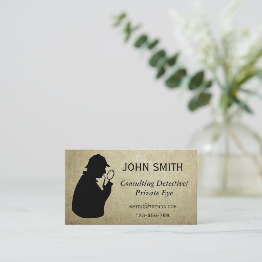 Detective Private Eye professional Visitekaartje (Staand voorkant)