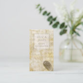 Detective Private Investigator-vingerafdruk Visitekaartje (Staand voorkant)