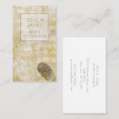 Detective Private Investigator-vingerafdruk Visitekaartje (Voorkant / Achterkant)