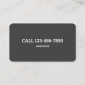 Detective Private Investigator Visitekaartje (Achterkant)