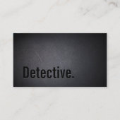 Detective Professional Black Bold Minimal Visitekaartje (Voorkant)