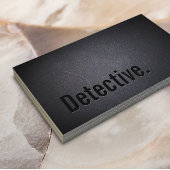 Detective Professional Black Bold Minimal Visitekaartje