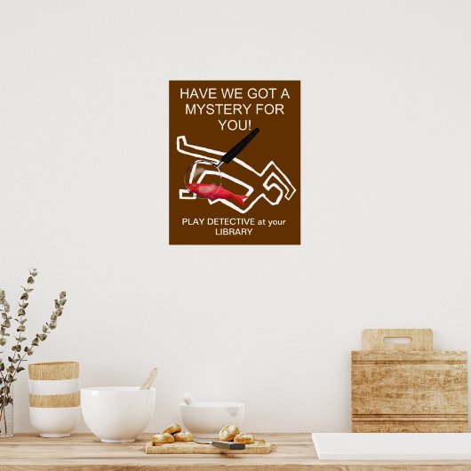Detective romans poster (Keuken)