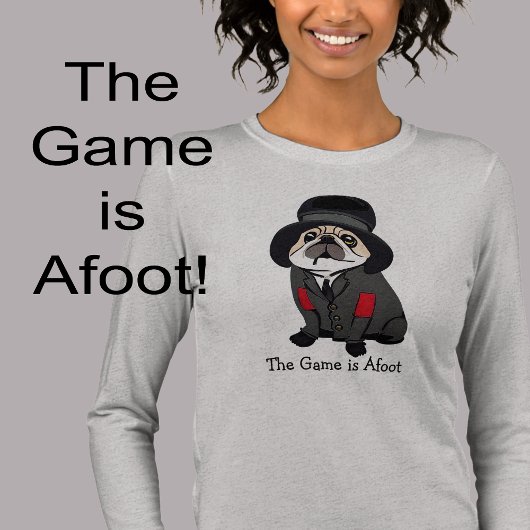 Detective Sherlock Pug Hondenliefhebber Hobo Tri-Blend Shirt