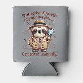 "Detective Sloth" Sloth Particuliere Detectives Blikjeskoeler (Voorkant)