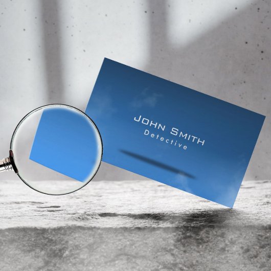 Detective Stylish Blue Professional Visitekaartje
