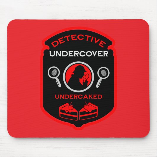 Detective-thema grappig cadeau muismat (Voorkant)