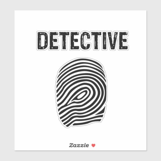 Detective, voor detective sticker (Vel)