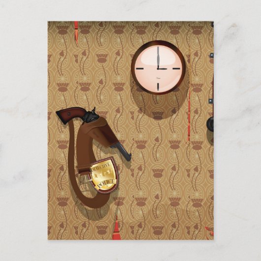 Detectivebureau Briefkaart (Voorkant)