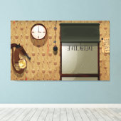 Detectivebureau Canvas Afdruk (Insitu (Houten vloer))
