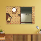 Detectivebureau Canvas Afdruk (Insitu (Woonkamer))