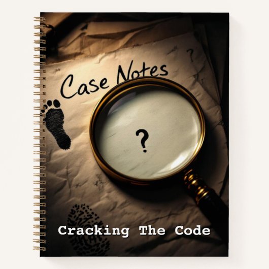 Detective's Case File | Mystery Themed To-Do List Notitieboek (Voorkant)