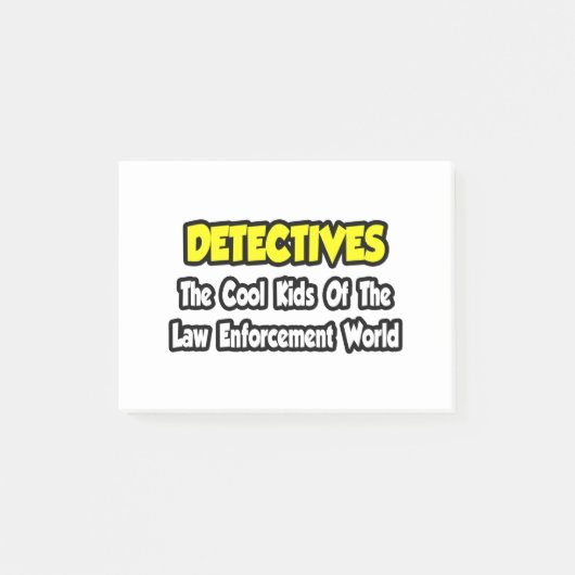 Detectives...Coole Kids Wetten Handhavingswereld Post-it® Notes (Voorkant)