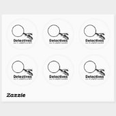 detectives doen het onder de dekking ronde sticker (Vel)